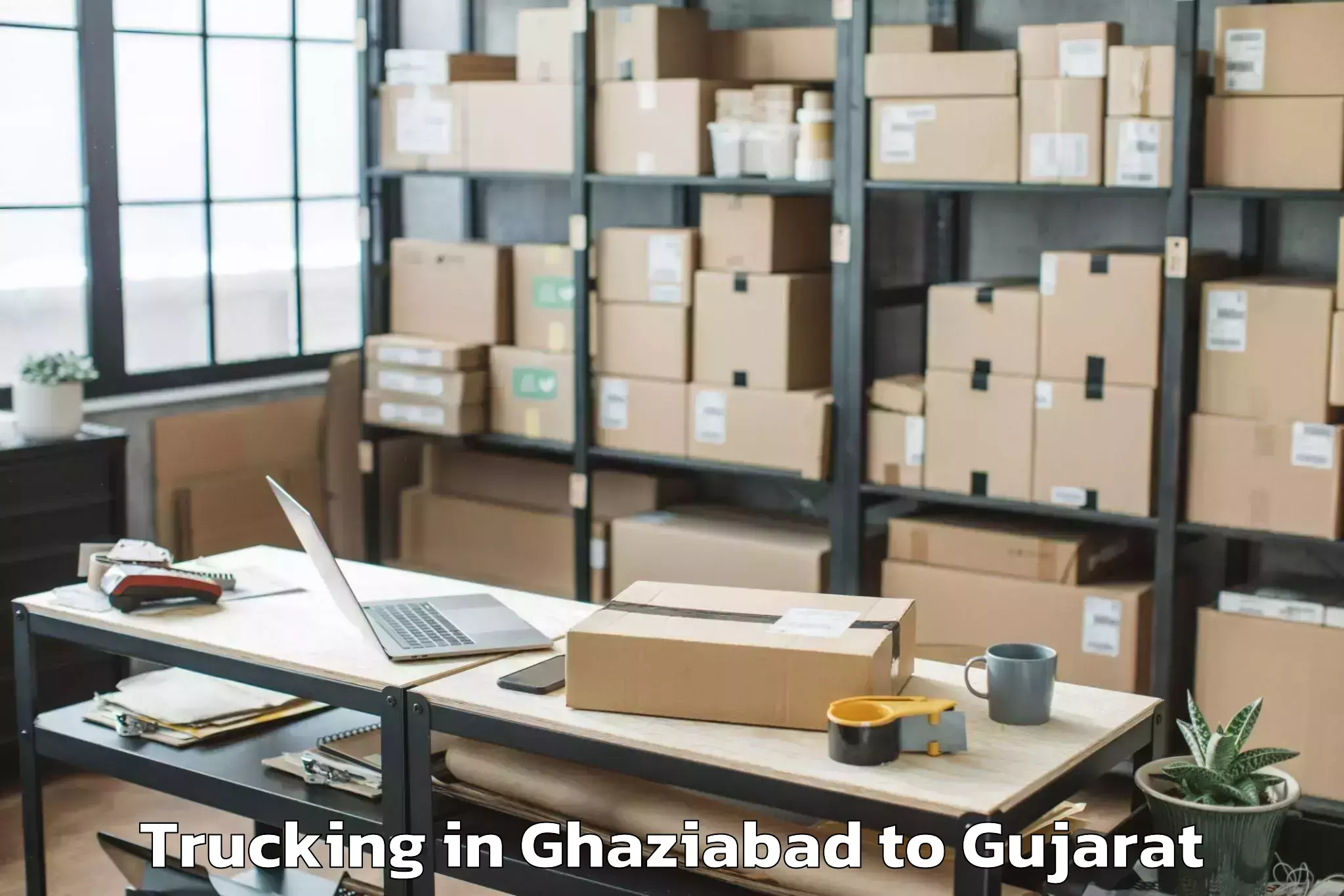 Professional Ghaziabad to Jetalsar Trucking